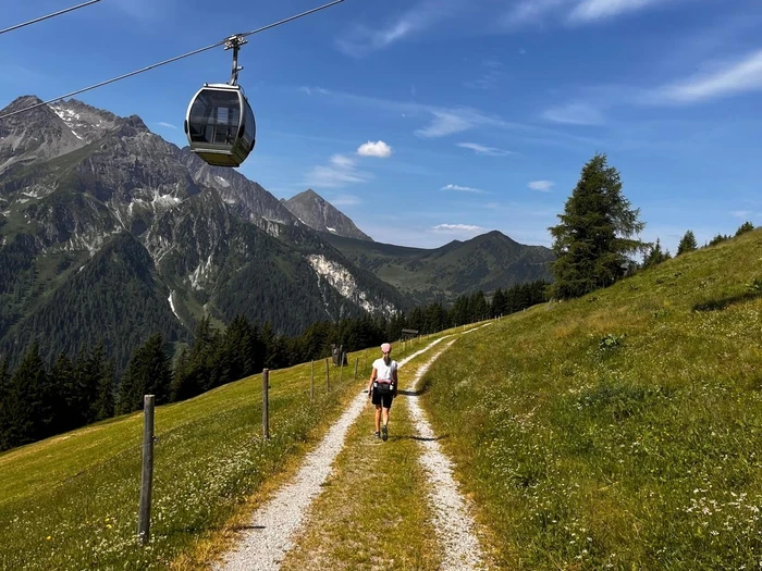 Wandern mit der Gondel als Aufstiegshilfe - Berge erleben